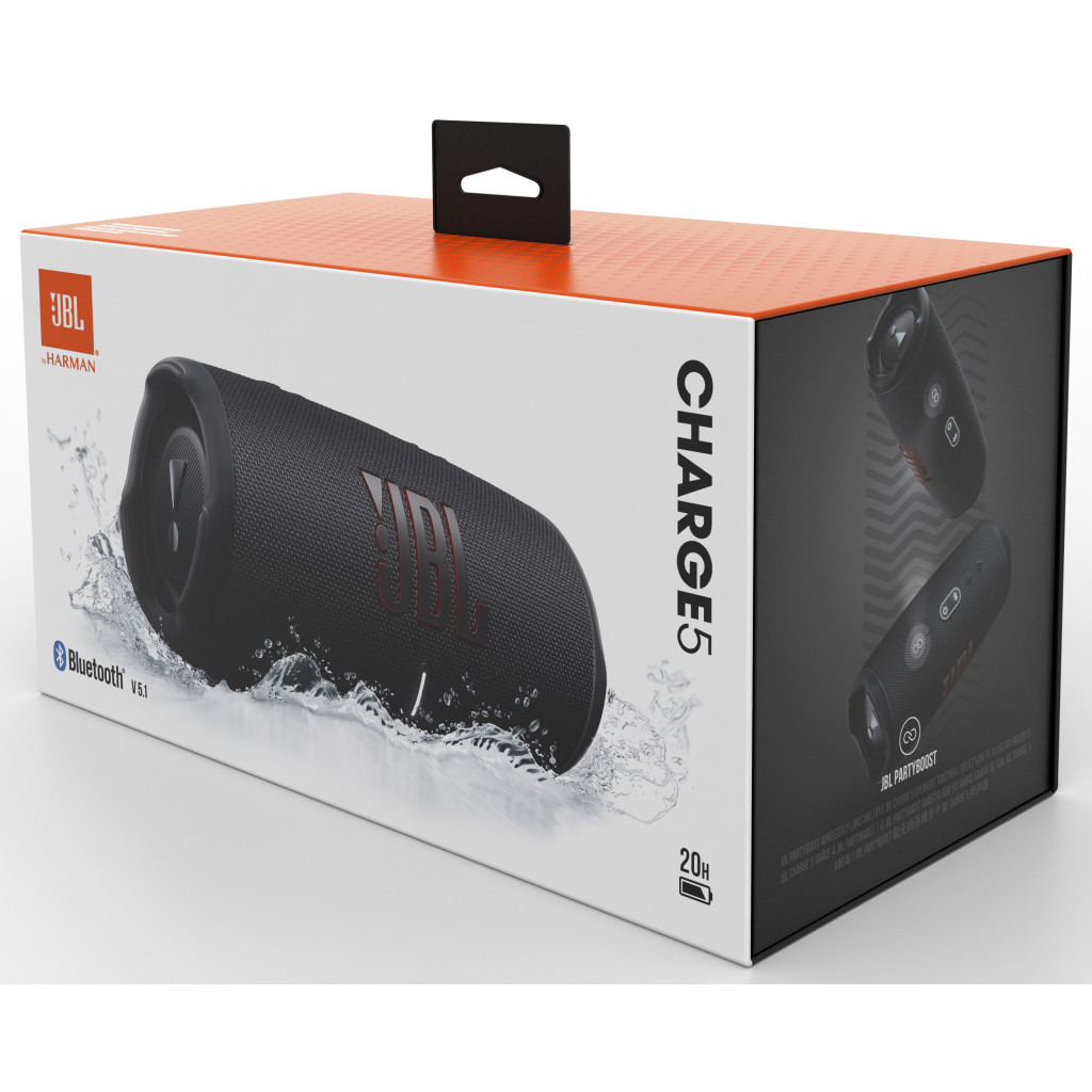 Акустична система JBL Charge 5 Black + Griffin 20000 mAh (JBLCHARGE5BLKPB)