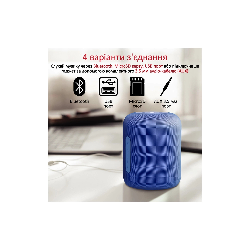 Акустична система Promate Boom-10 Blue (boom-10.blue)