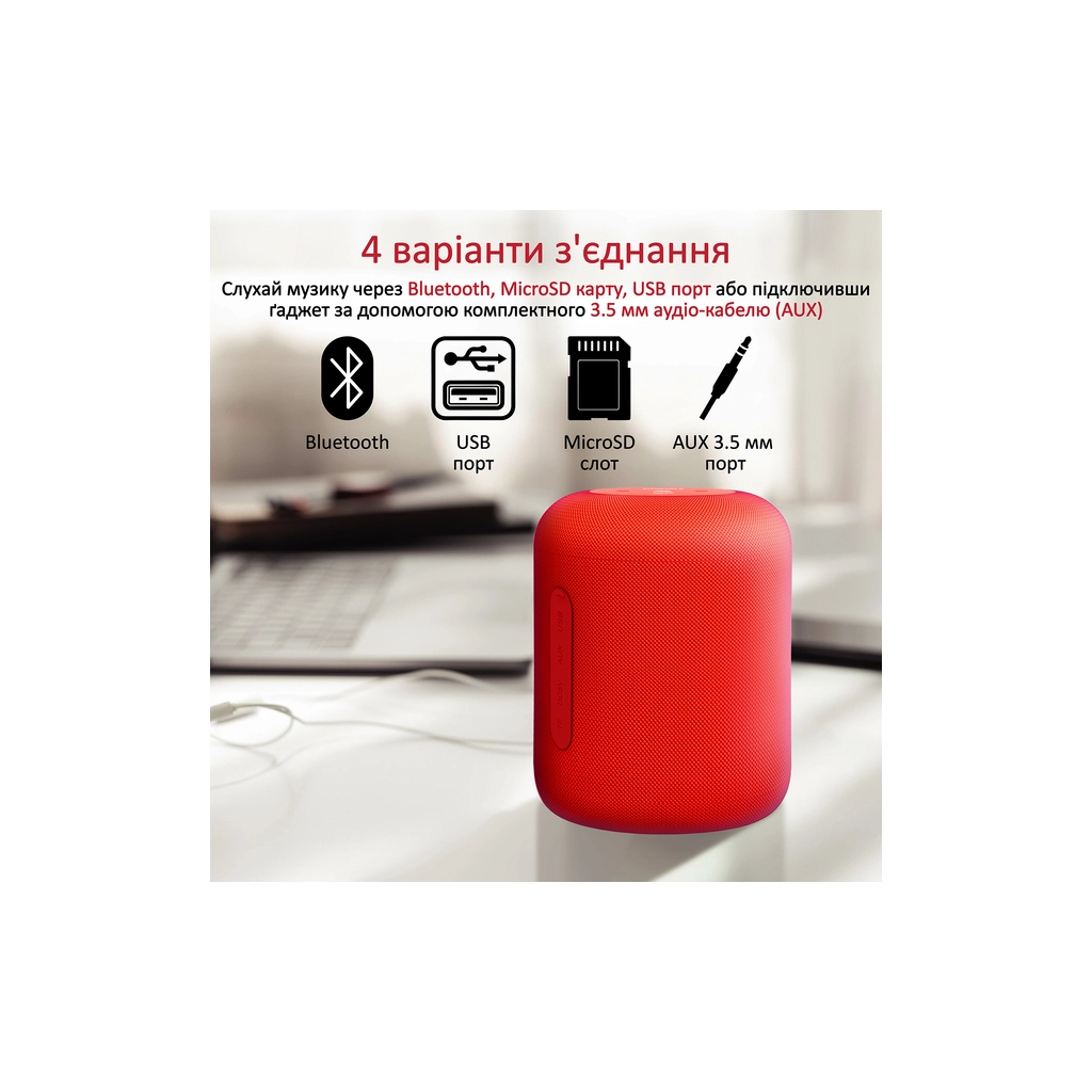 Акустична система Promate Boom-10 Red (boom-10.red)