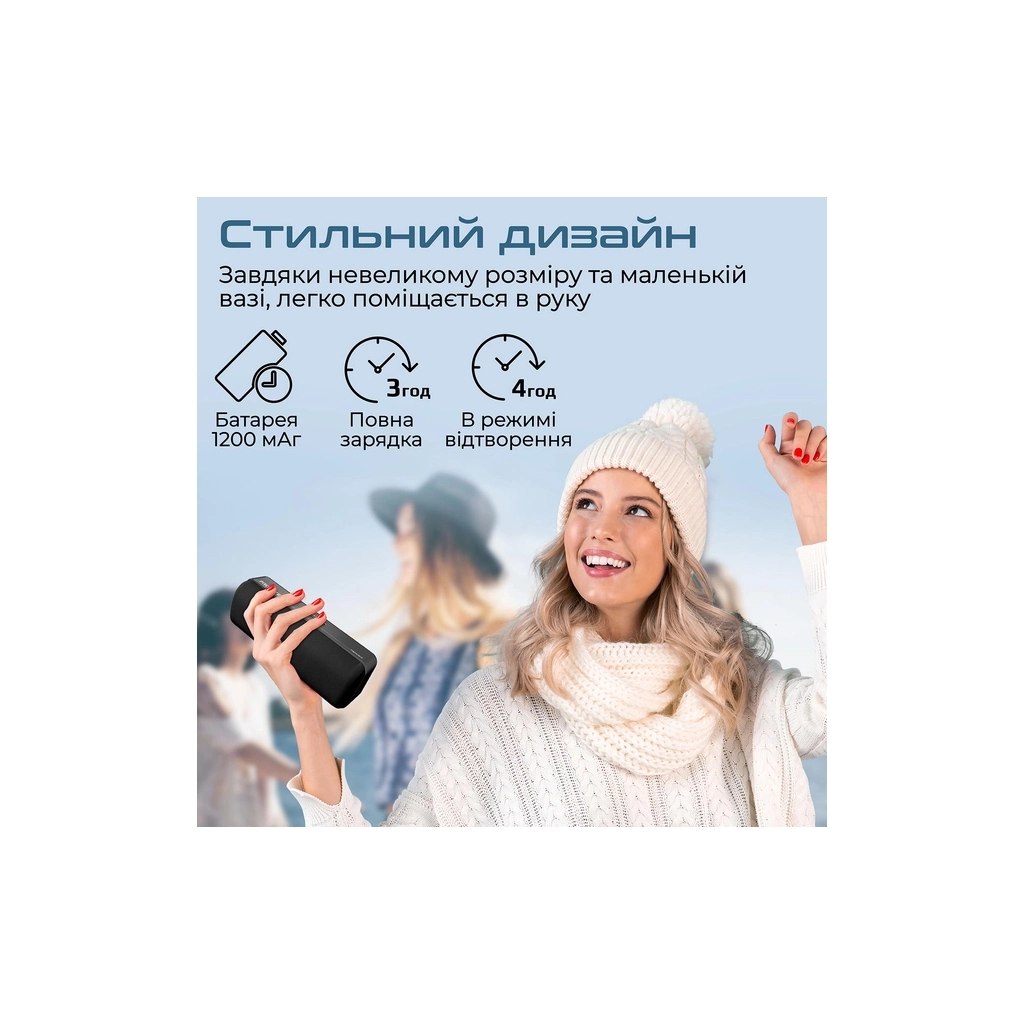 Акустична система Promate Capsule-2 Black (capsule-2.black)