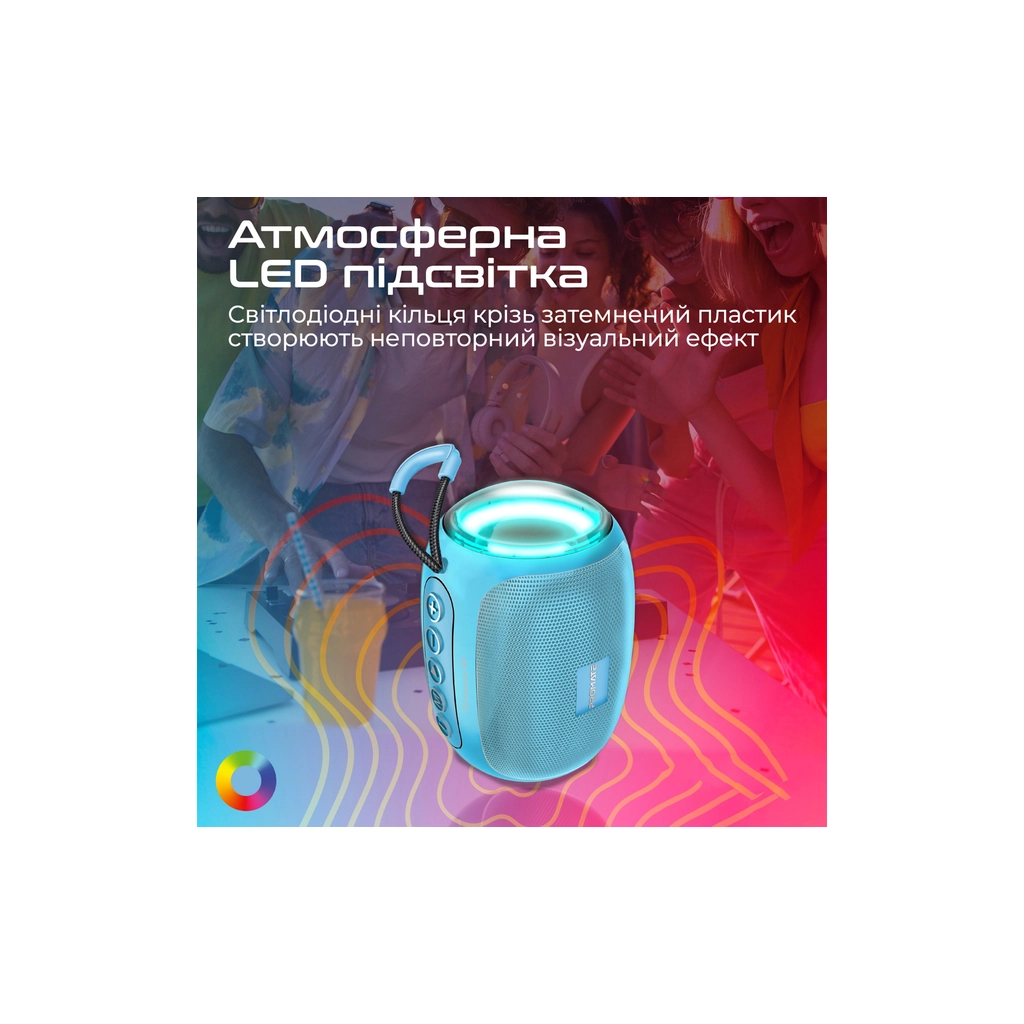 Акустична система Promate Capsule-3 Blue (capsule-3.blue)