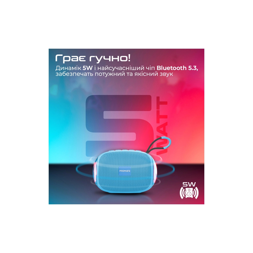 Акустична система Promate Capsule-3 Blue (capsule-3.blue)