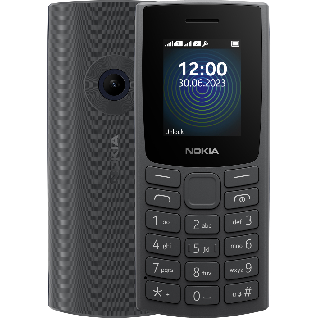 Мобільний телефон Nokia 110 DS 2023 Charcoal (1GF019FPA2C01)