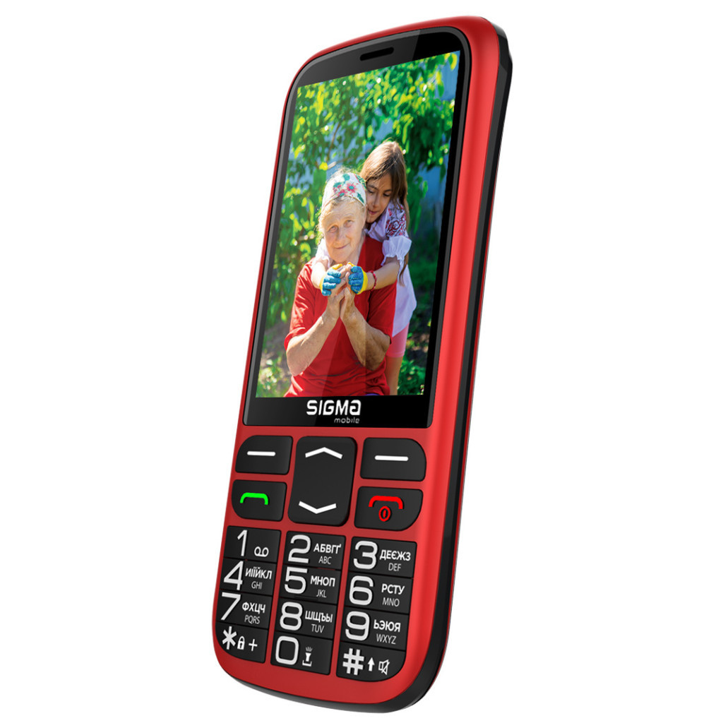 Мобільний телефон Sigma Comfort 50 Optima Type-C Red (4827798122327)