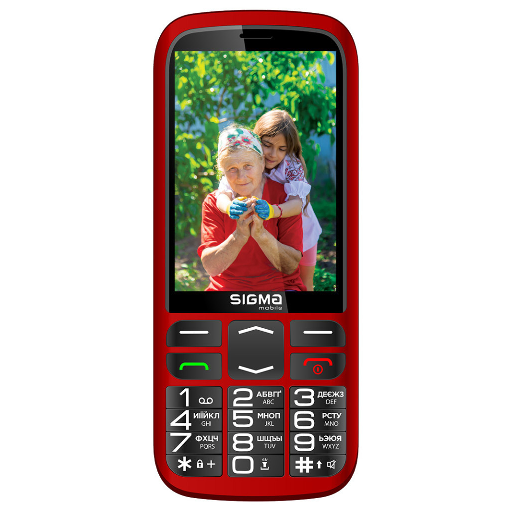 Мобільний телефон Sigma Comfort 50 Optima Type-C Red (4827798122327)