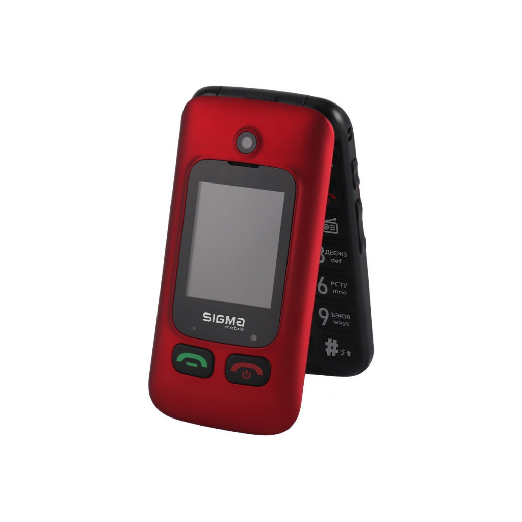 Мобільний телефон Sigma Comfort 50 Shell Duo Type-C Red Black (4827798212516)