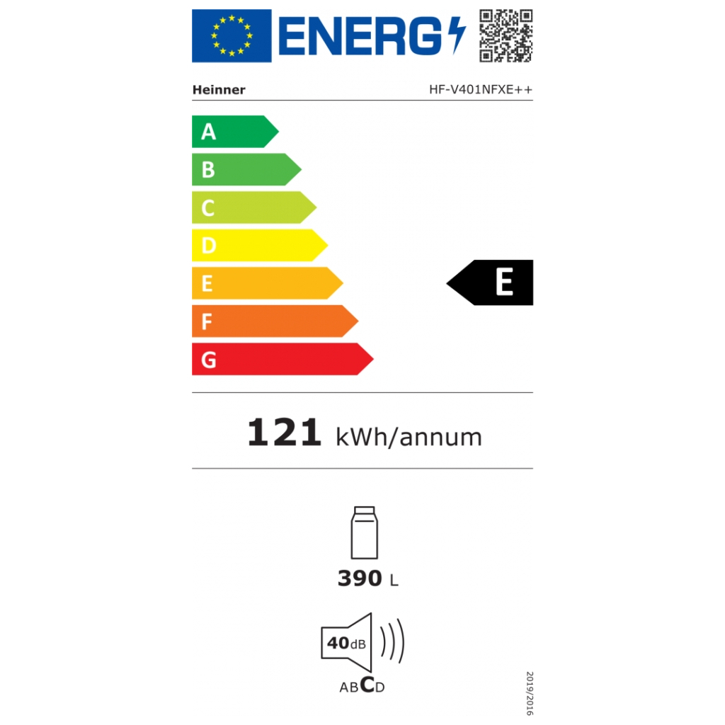 Холодильник HEINNER FRIGIDER CU O USA HEINNER HF-V401NFXE++ (HF-V401NFXE++)