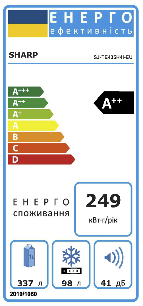 Холодильник Sharp SJ-TE435H4I-EU