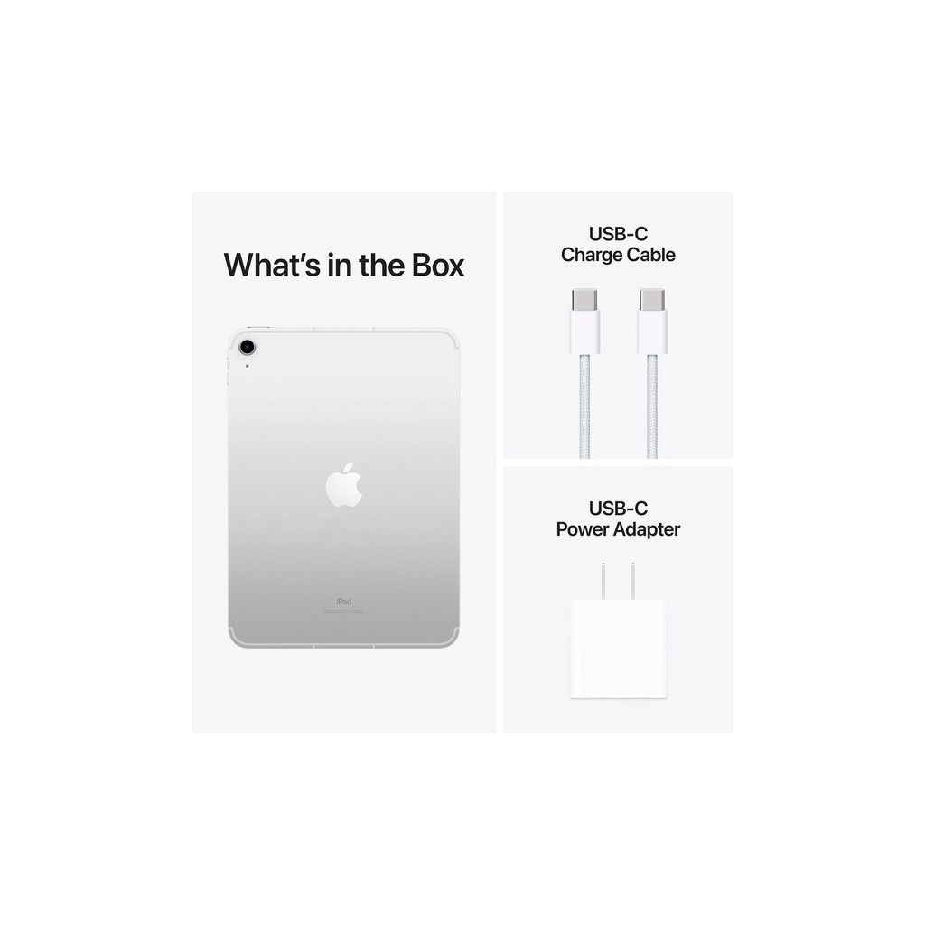 Планшет Apple iPad 10.9" 2022 WiFi 64GB Silver (10 Gen) (MPQ03RK/A)