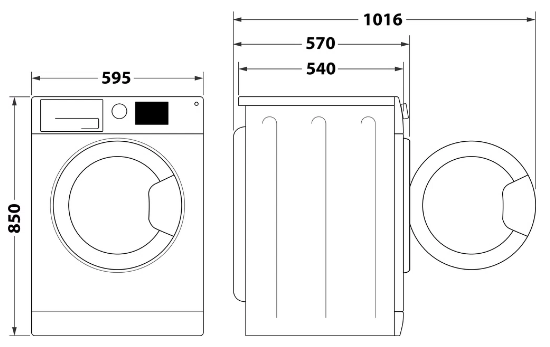 Прально-сушильна машина Whirlpool FFWDB 864349 BV UA