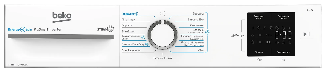 Пральна машина автоматична Beko BM1WFSU38033WW