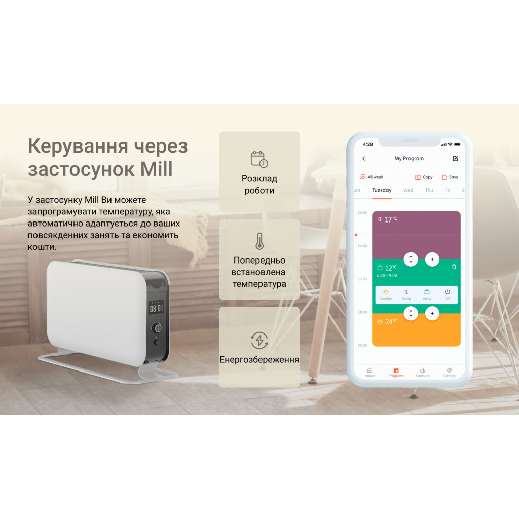 Обігрівач Mill CO1500MAXWIFI3