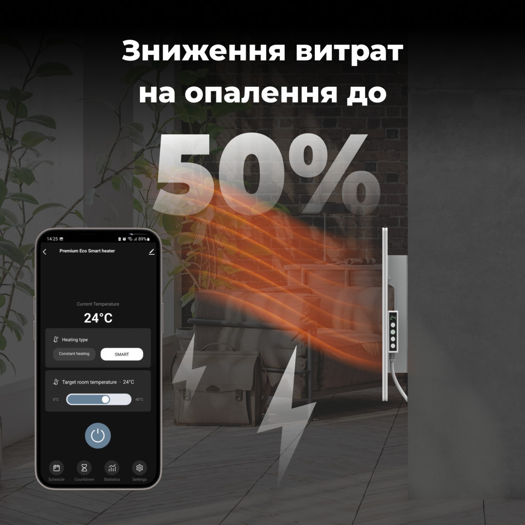 Обігрівач AENO Premium Eco Smart GH3S (AGH0003S)