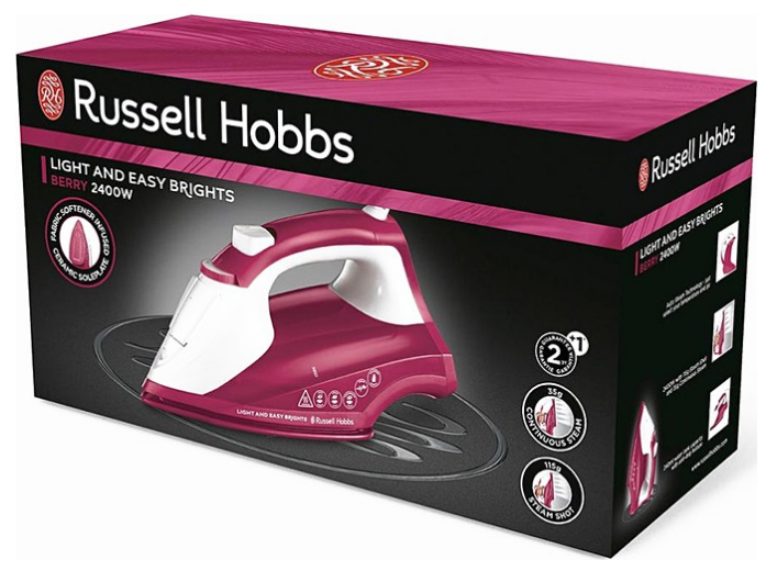 Праска з подачею пари Russell Hobbs 26480-56 Light & Easy Brights Berry Iron