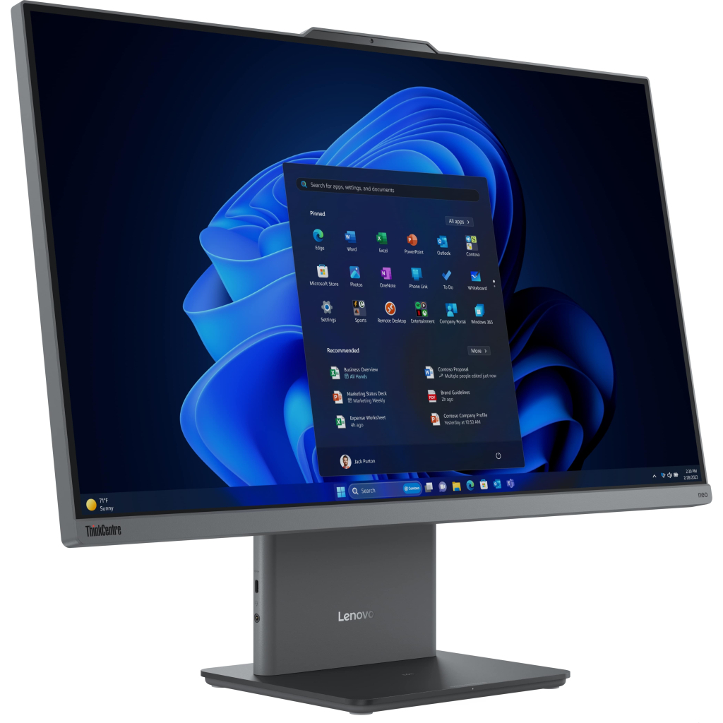 Комп'ютер Lenovo ThinkCentre neo 50a 27 Gen 5 AiO / i5-13420H, 16, 512, KM,W11P (12SB0011UI)