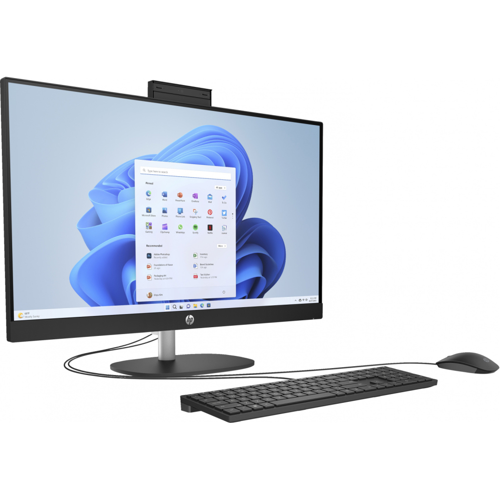 Комп'ютер HP 27-cr1011ua AiO / Ultra5-125U, 16, SSD1Tb, WiFi, Cam, K&M (AE0Q2EA)