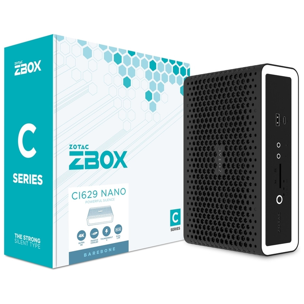 Комп'ютер Zotac CI629 nano / i3-1315U, 2.5" SATA/HDD SATA (ZBOX-CI629NANO-BE)