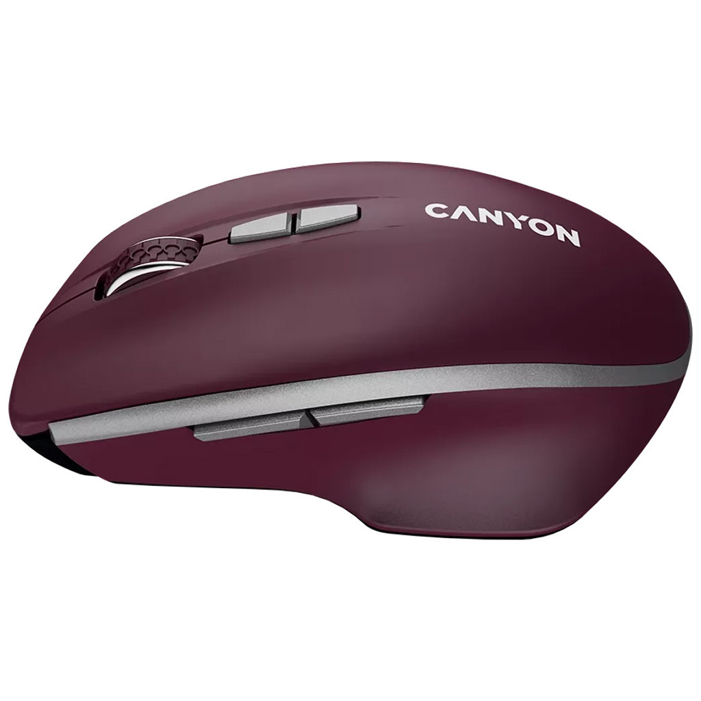 Мишка Canyon MW-21 Wireless Blue LED Burgundy (CNS-CMSW21BR)