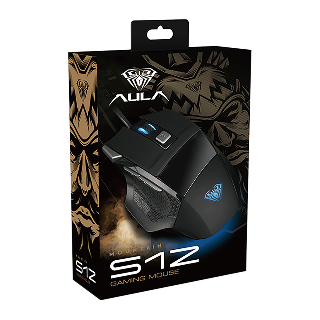 Мишка Aula S12 USB Black (S12)