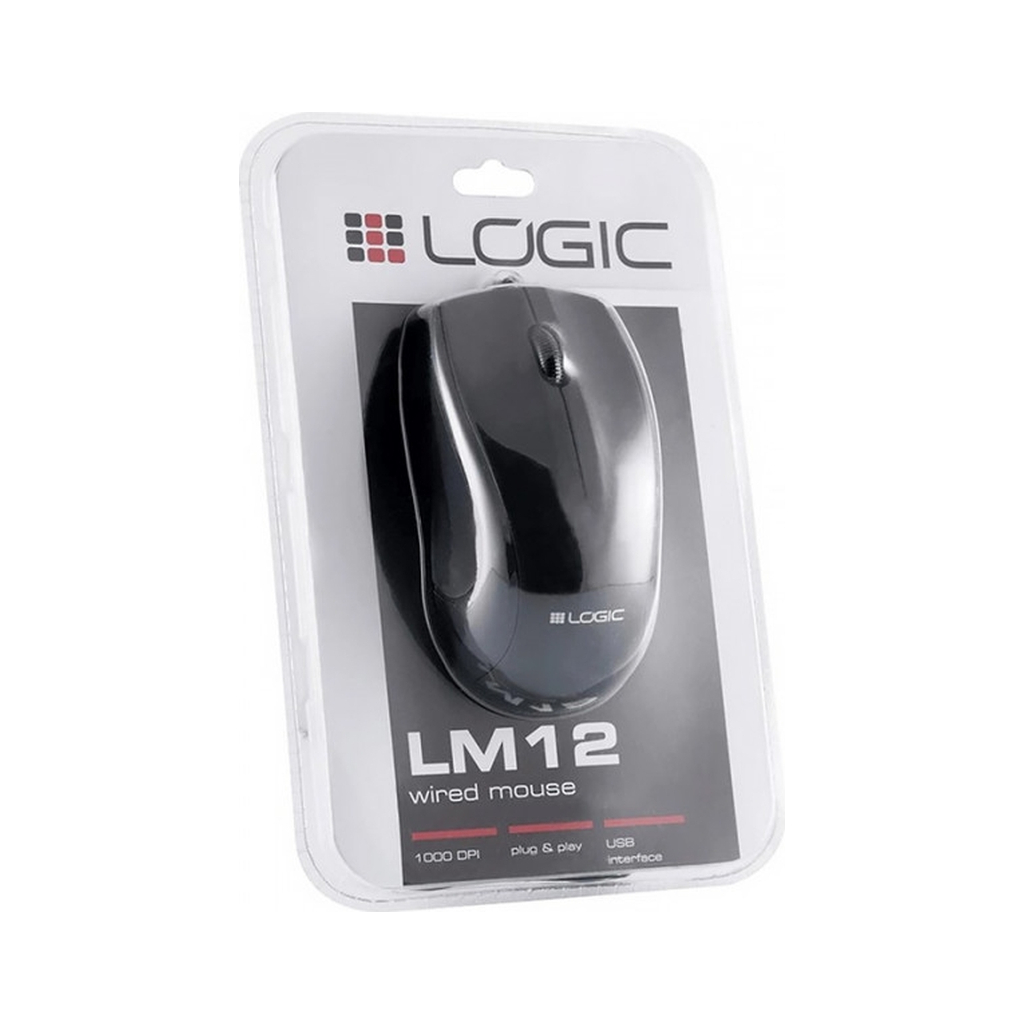 Мишка Logic concept LM-12 USB Black (M-LC-LM12)