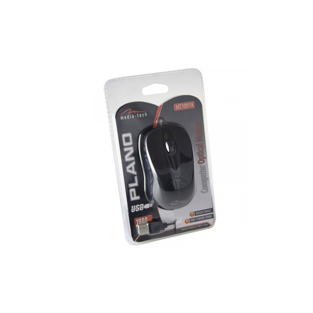 Мишка Media-Tech Plano USB Black (MT1091K)