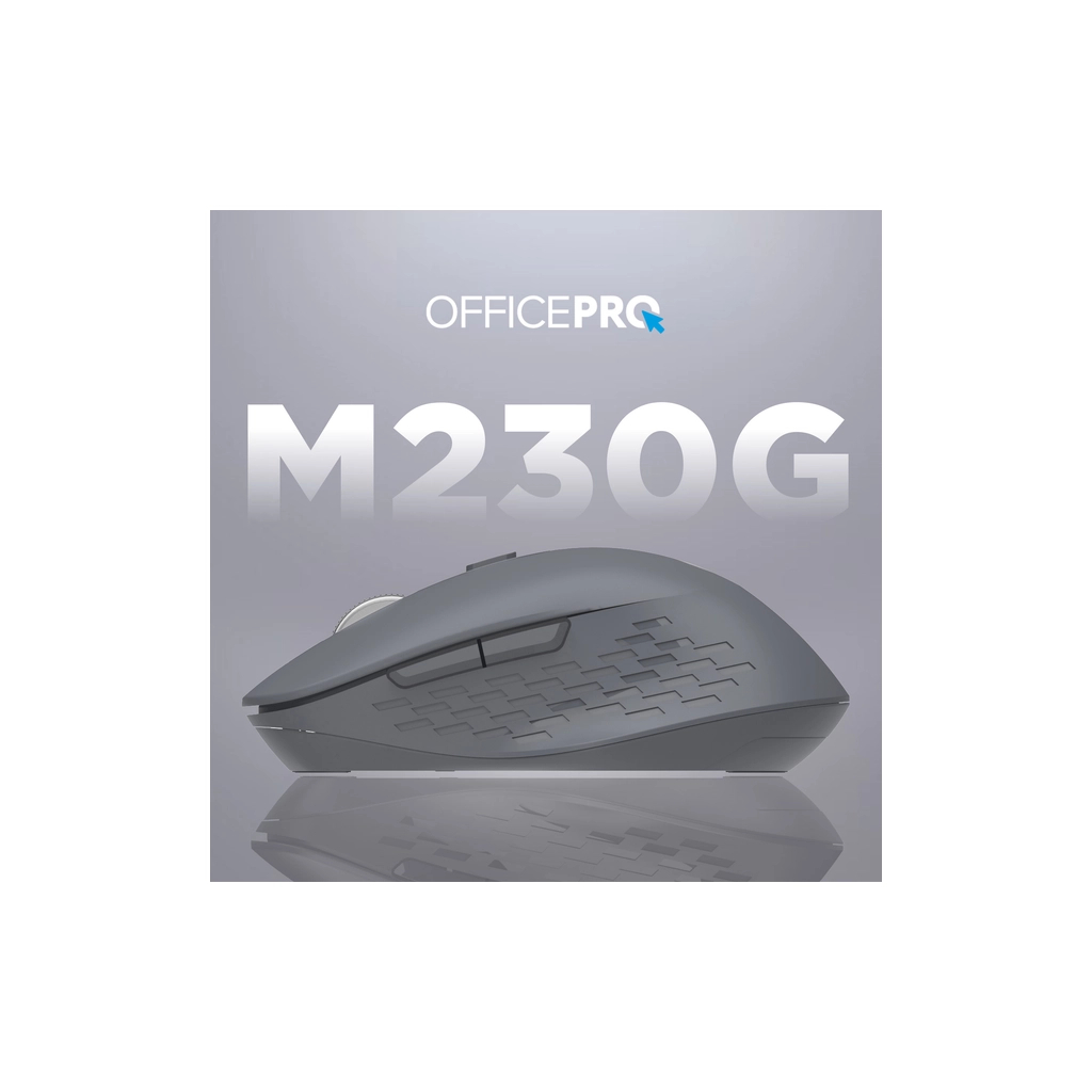 Мишка OfficePro M230G Silent Click Wireless/Bluetooth Gray (M230G)