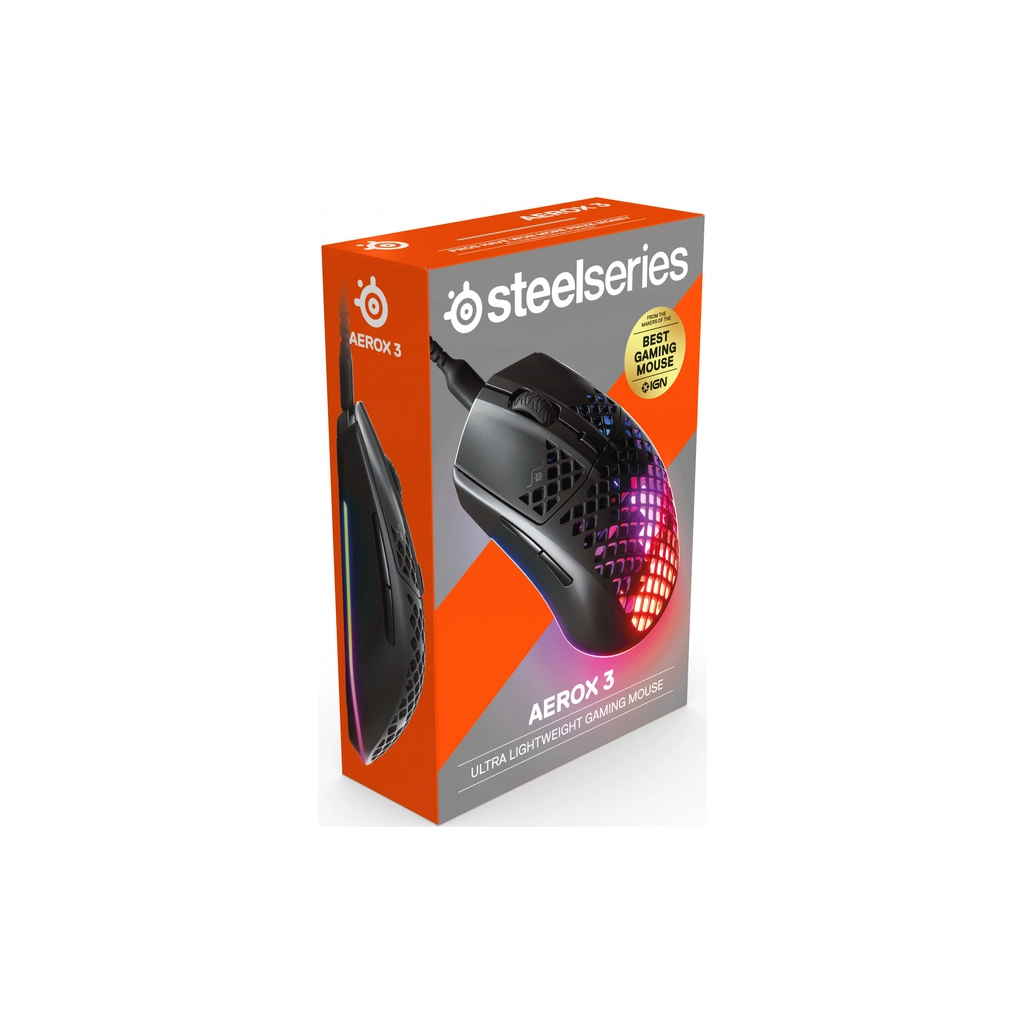 Мишка SteelSeries Aerox 3 Onyx USB Black (62611)