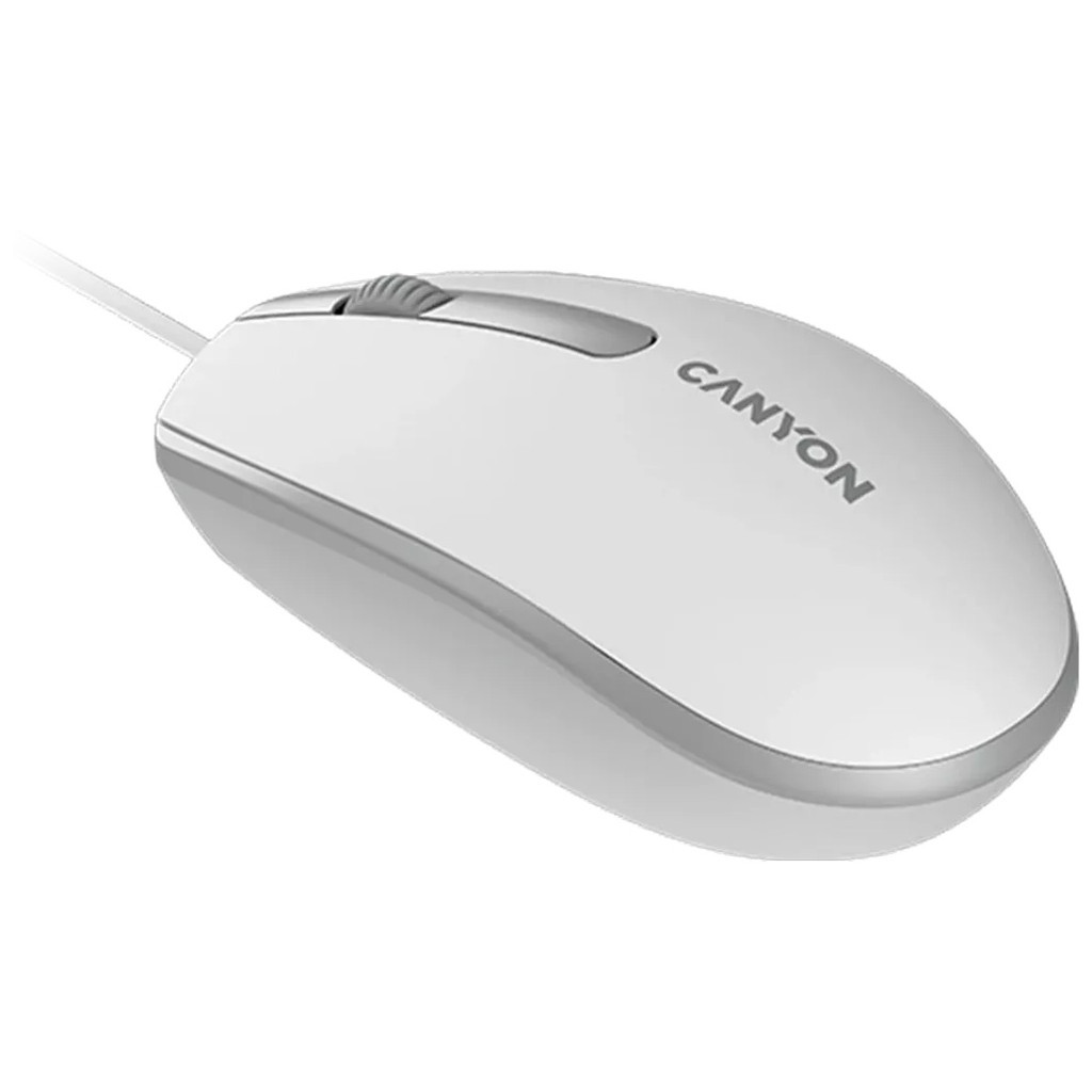 Мишка Canyon M-10 USB White Grey (CNE-CMS10WG)