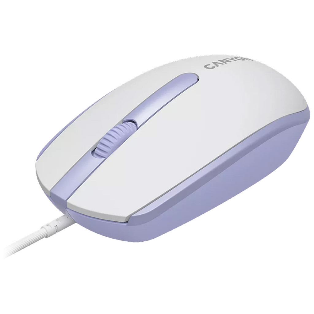 Мишка Canyon M-10 USB White Lavender (CNE-CMS10WL)