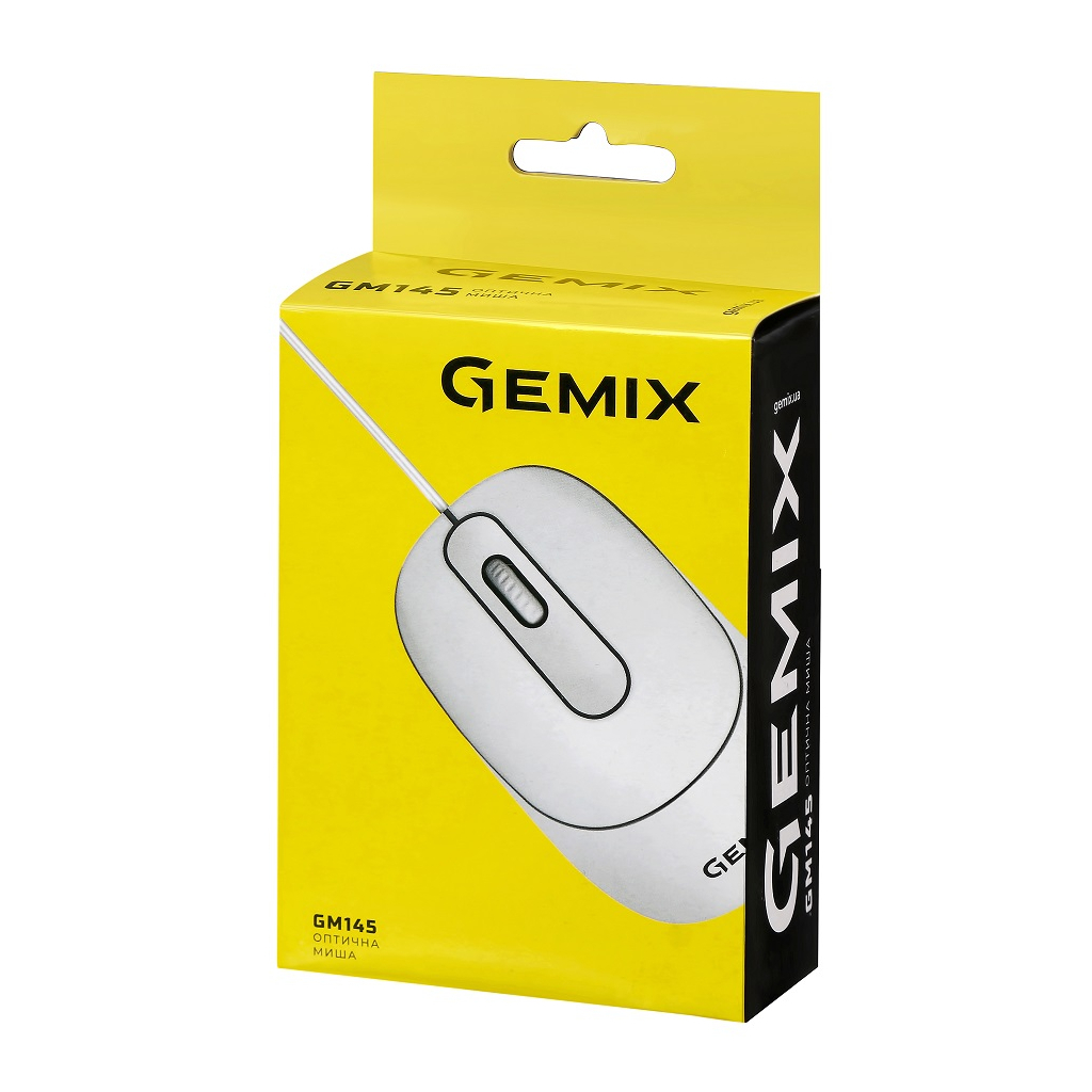 Мишка Gemix GM145 USB White (GM145Wh)