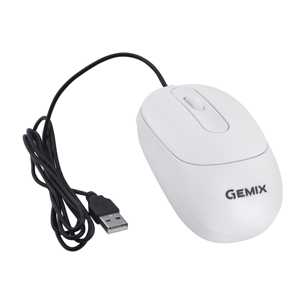 Мишка Gemix GM145 USB White (GM145Wh)