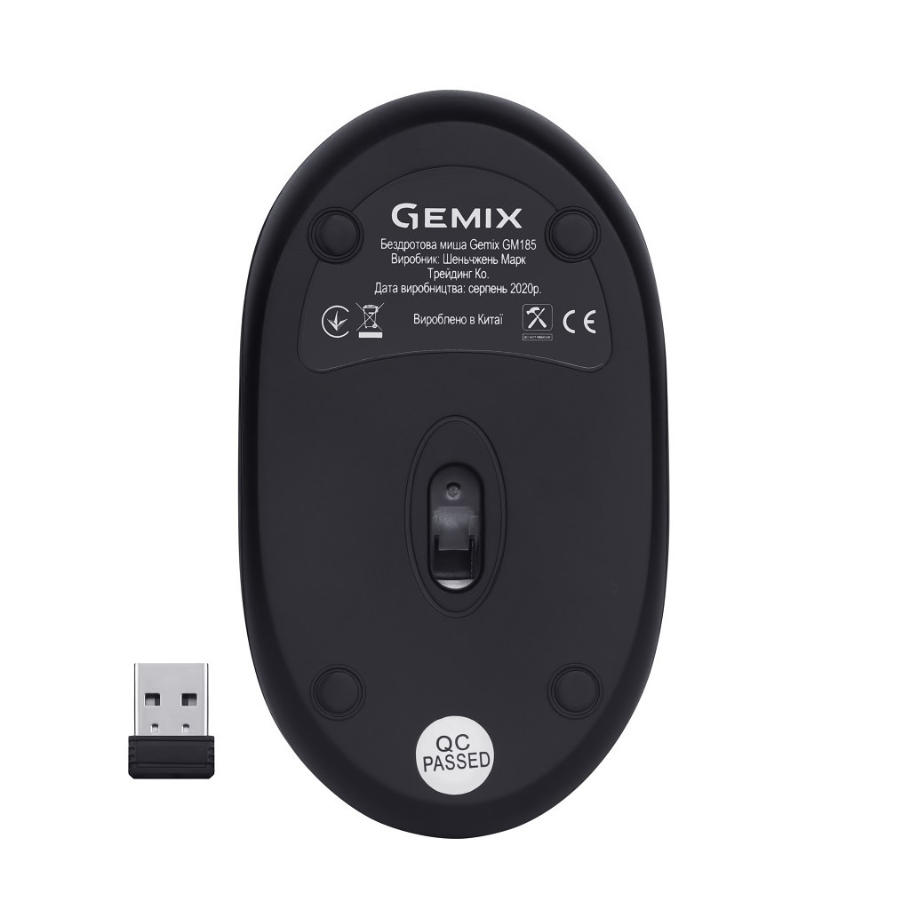 Мишка Gemix GM185 Wireless Black (GM185Bk)