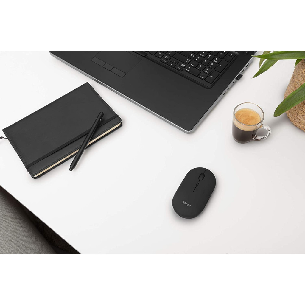 Мишка Trust Puck Wireless/Bluetooth Silent Black (24059)