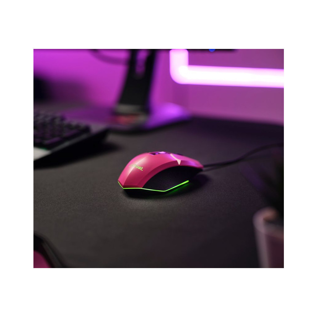 Мишка Trust GXT 109 Felox RGB Pink (25068)