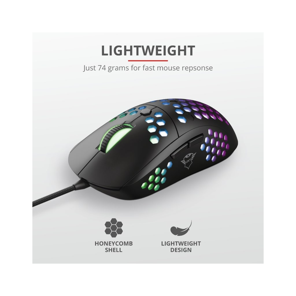 Мишка Trust GXT 960 Graphin Ultra-lightweight RGB USB Black (23758)