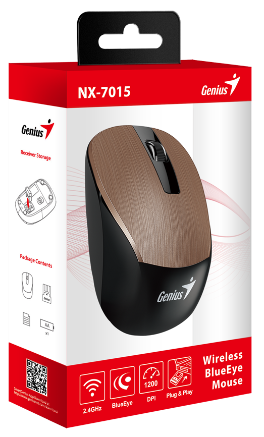 Миша Genius NX-7015 ROSY BROWN NP