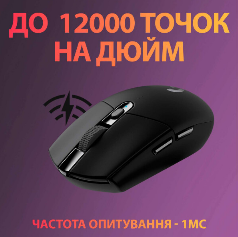 Миша Logitech Wireless Gaming Mouse G305 Black