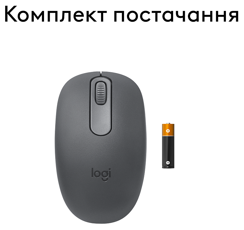 Миша Logitech M196 Graphite, Bluetooth (910-007459)