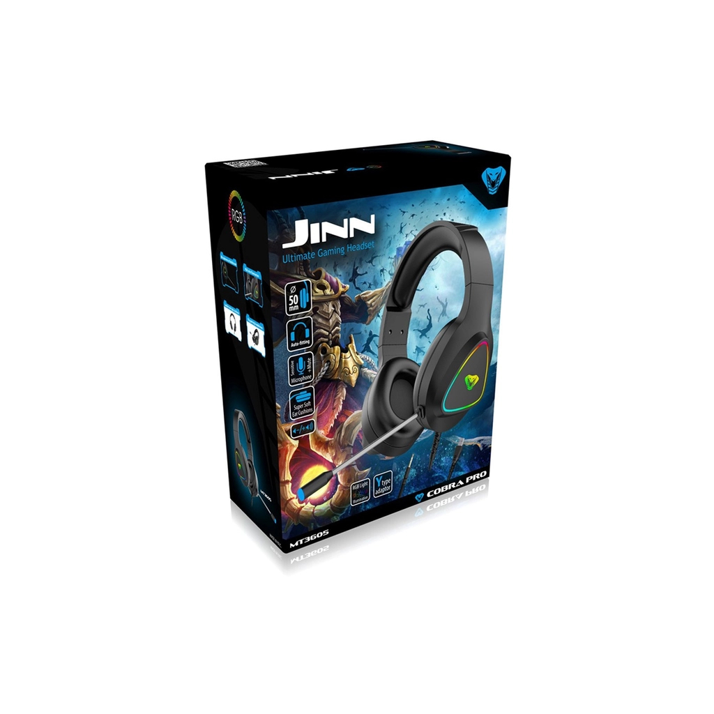 Навушники Media-Tech Cobra Pro Jinn RGB Black (MT3605)