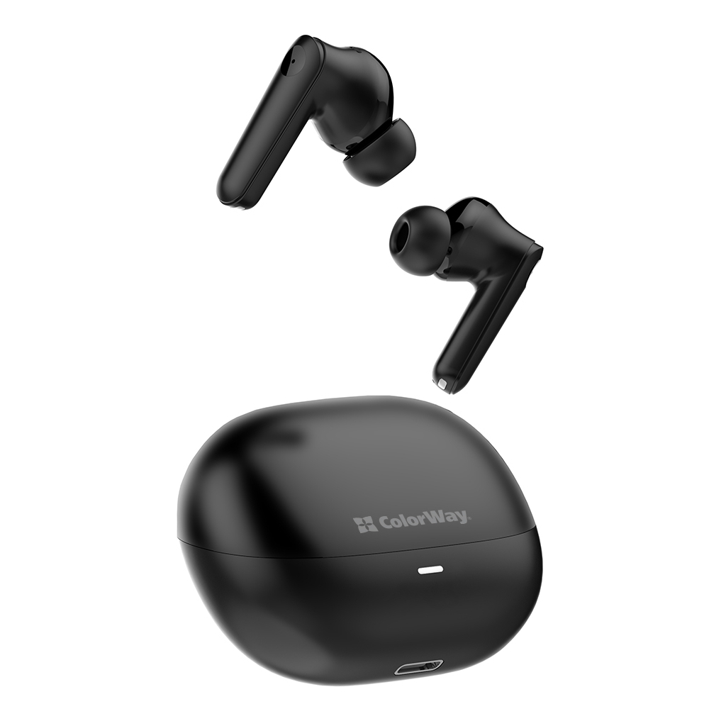 Навушники ColorWay Slim TWS-1 Earbuds Long Life Black (CW-TWS1BK1)