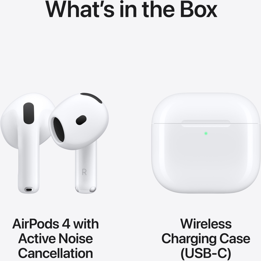 Навушники Apple AirPods 4 with Active Noise Cancellation (MXP93ZE/A)