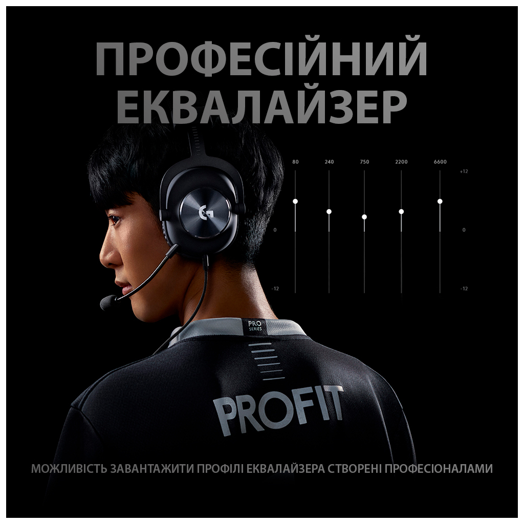 Навушники Logitech G PRO X Gaming Headset BLACK USB (981-000818)