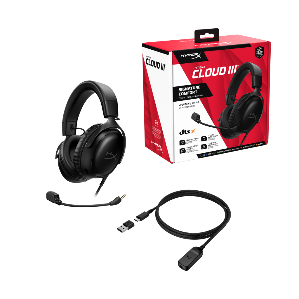 Навушники HyperX Cloud III Black (727A8AA)