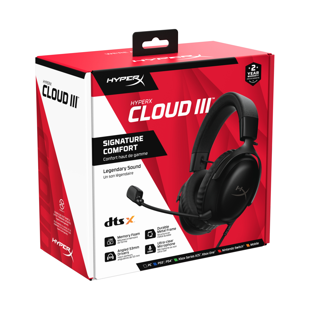 Навушники HyperX Cloud III Black (727A8AA)