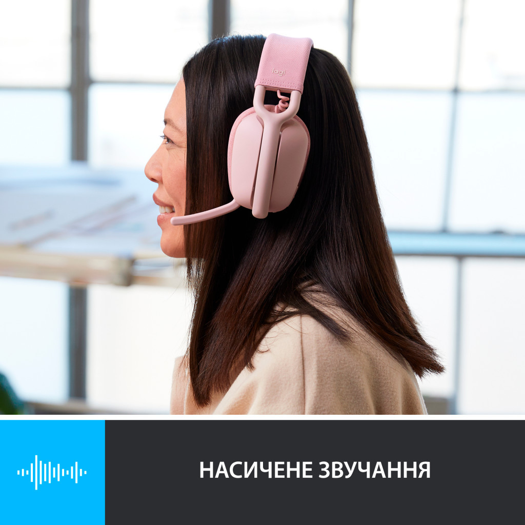 Навушники Logitech Zone Vibe 100 Wireless Rose (981-001224)