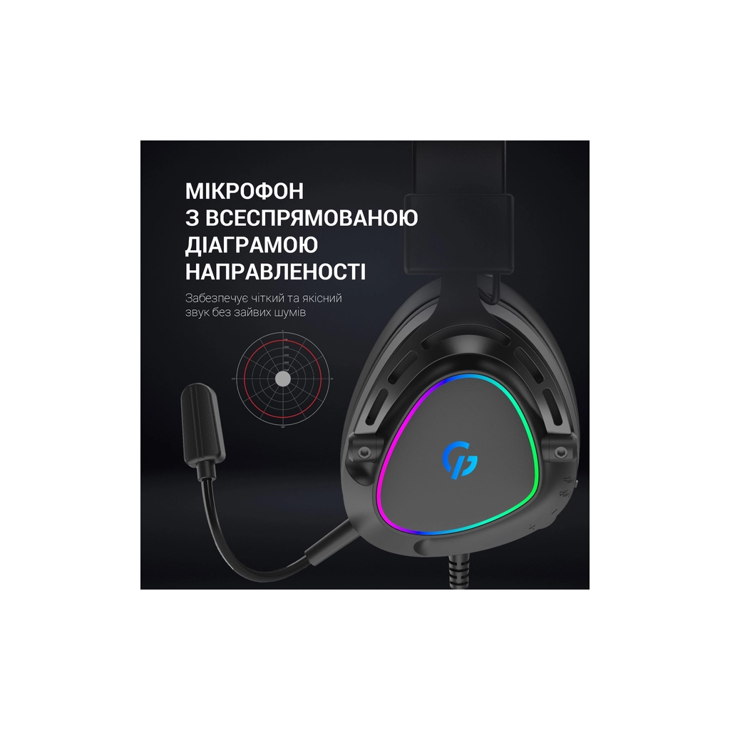 Навушники GamePro HS783 RGB Black (HS783)