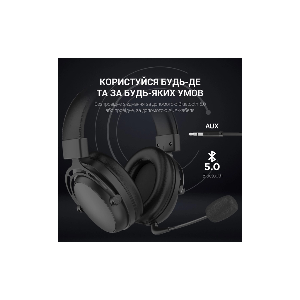 Навушники GamePro HS1260BT Black (HS1260BT)