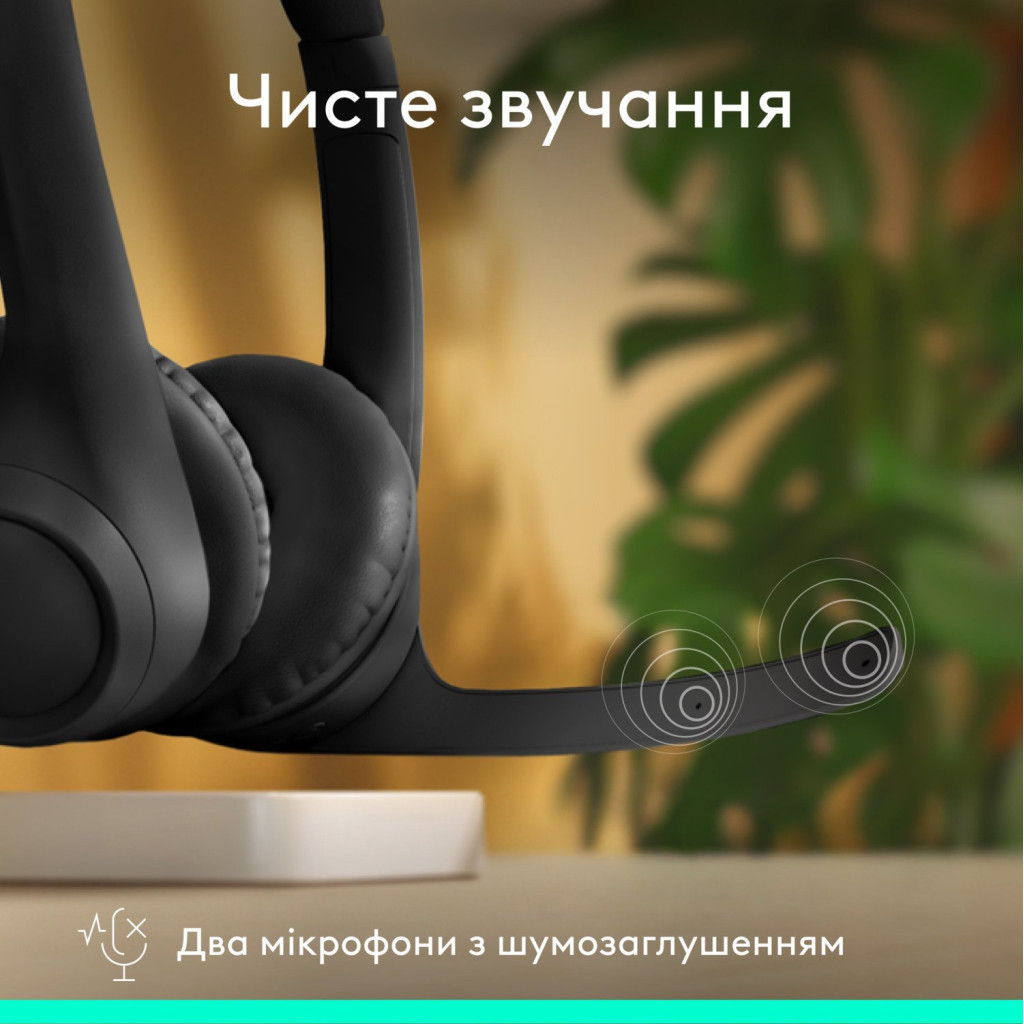 Навушники Logitech Zone 300 Bluetooth Graphite (981-001407)