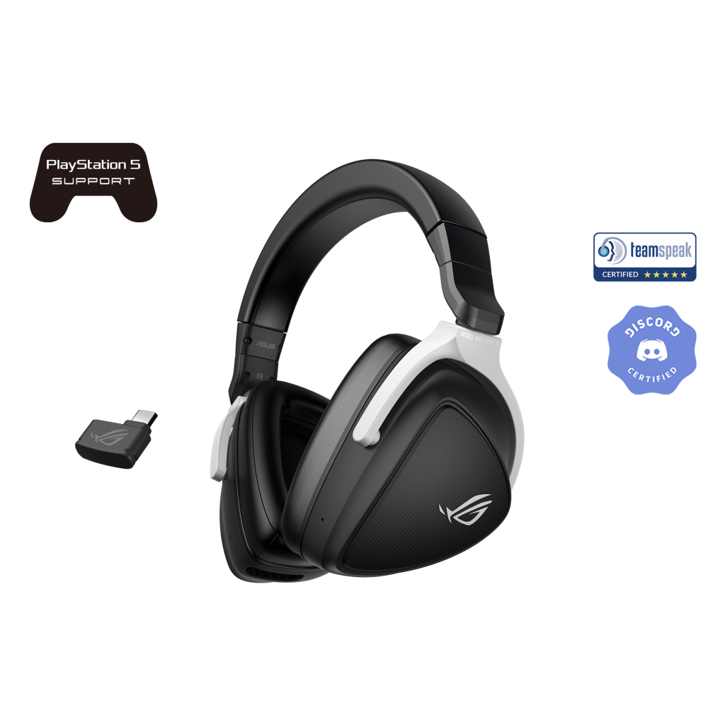 Навушники ASUS ROG Delta S Wireless Black/White (90YH03IW-B3UA00)