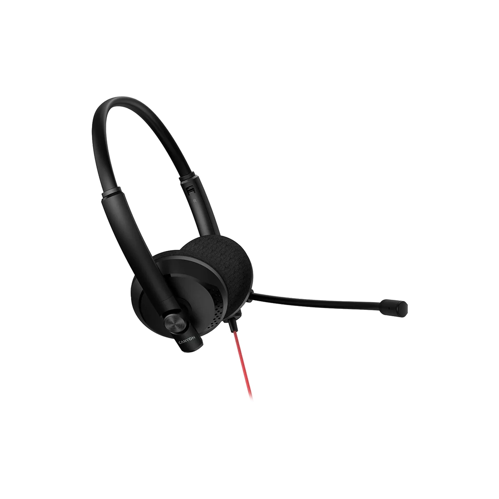 Навушники Canyon HS-07 PC Mic 3.5/USB 2.8 м Black (CNS-HS07B)